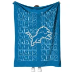 detroit lions bold red blue quilt blanket best selling