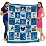 Detroit Lions Mickey Pattern Blue White Quilt Blanket 1 detroit lions mickey pattern blue white quilt blanket best selling