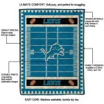 detroit lions mickey player blue quilt blanket best selling