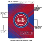 detroit pistons arrow layers red quilt blanket best selling