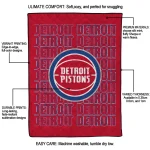 detroit pistons bold red quilt blanket best selling