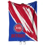 detroit pistons stroke art red white quilt blanket best selling