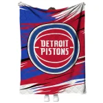 detroit pistons wild lines red white quilt blanket best selling