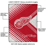 detroit red wings arrow layers red quilt blanket best selling