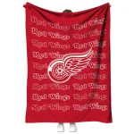 detroit red wings bold red quilt blanket best selling