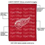 detroit red wings bold red quilt blanket best selling