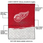 detroit red wings dot illusion red quilt blanket best selling