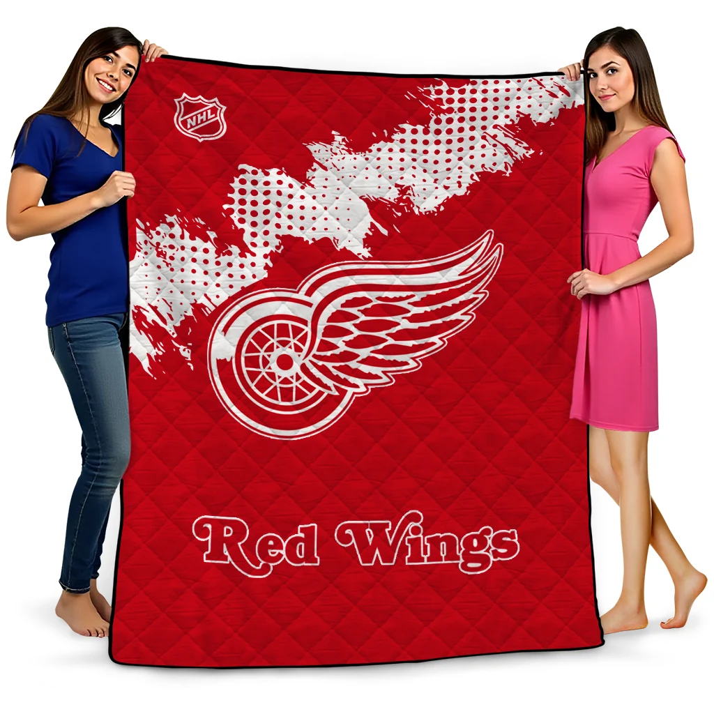 detroit red wings nhl shield red quilt blanket best selling detroit red wings nhl shield red quilt blanket best selling