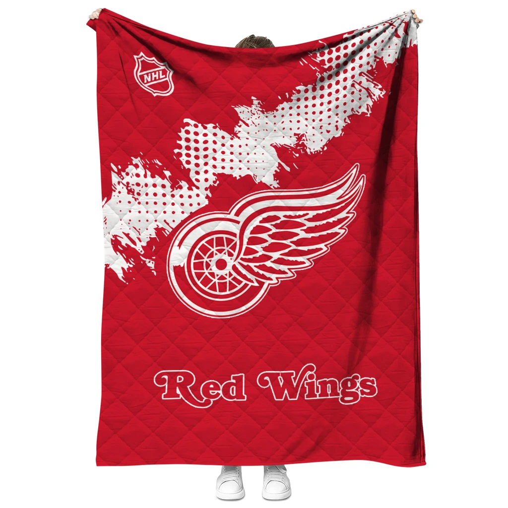 detroit red wings nhl shield red quilt blanket fashion forward detroit red wings nhl shield red quilt blanket fashion forward