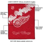 detroit red wings nhl shield red quilt blanket best selling