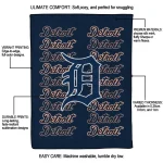 detroit tigers bold red navy quilt blanket best selling