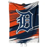 detroit tigers wild lines navy white quilt blanket best selling