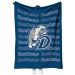 drake bulldogs bold red blue quilt blanket best selling