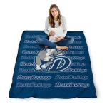 drake bulldogs bold red blue quilt blanket best selling