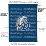 drake bulldogs bold red blue quilt blanket best selling