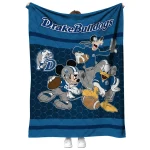 drake bulldogs disney football blue quilt blanket best selling