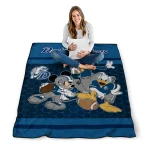 drake bulldogs disney football blue quilt blanket best selling