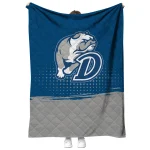 drake bulldogs dot illusion blue quilt blanket best selling