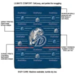 drake bulldogs handdrawn stripes blue quilt blanket best selling