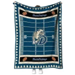 drake bulldogs mickey player blue quilt blanket best selling
