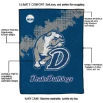 drake bulldogs paint trail blue quilt blanket best selling