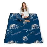 drake bulldogs sketch lines blue quilt blanket best selling