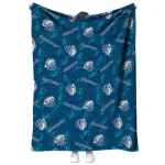 drake bulldogs solid classic blue quilt blanket best selling