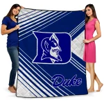 duke blue devils arrow layers blue quilt blanket best selling
