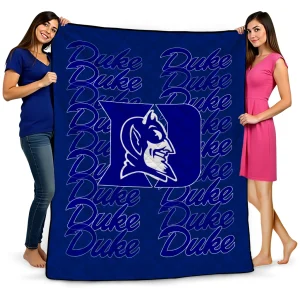 duke blue devils bold red blue quilt blanket best selling