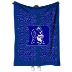 duke blue devils bold red blue quilt blanket best selling