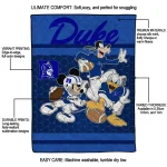 duke blue devils disney football blue quilt blanket best selling