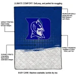 duke blue devils dot illusion blue quilt blanket best selling