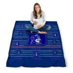 duke blue devils handdrawn stripes blue quilt blanket best selling