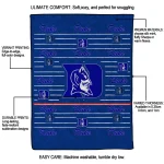 duke blue devils handdrawn stripes blue quilt blanket best selling