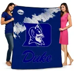 duke blue devils paint trail blue quilt blanket best selling