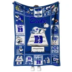 duke blue devils snoopy love blue quilt blanket best selling