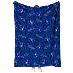 duke blue devils solid classic blue quilt blanket best selling