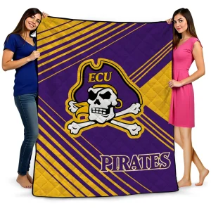 east carolina pirates arrow layers purple quilt blanket best selling