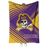 east carolina pirates arrow layers purple quilt blanket best selling