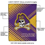east carolina pirates arrow layers purple quilt blanket best selling