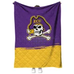 east carolina pirates dot illusion purple quilt blanket best selling