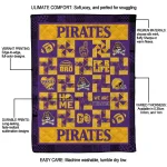 east carolina pirates helmet heart purple quilt blanket best selling