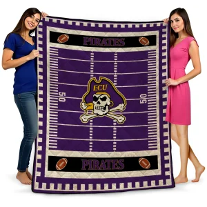 east carolina pirates mickey player purple quilt blanket best selling