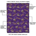 east carolina pirates solid classic purple quilt blanket best selling