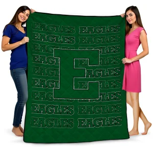 eastern michigan eagles bold red green quilt blanket best selling