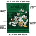 eastern michigan eagles disney football green quilt blanket best selling