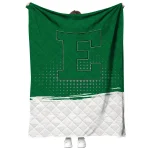 eastern michigan eagles dot illusion green quilt blanket best selling