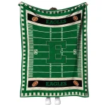 eastern michigan eagles mickey player green quilt blanket best selling