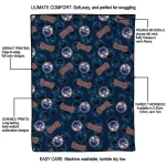 edmonton oilers solid classic blue quilt blanket best selling