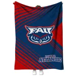 florida atlantic owls arrow layers blue quilt blanket best selling